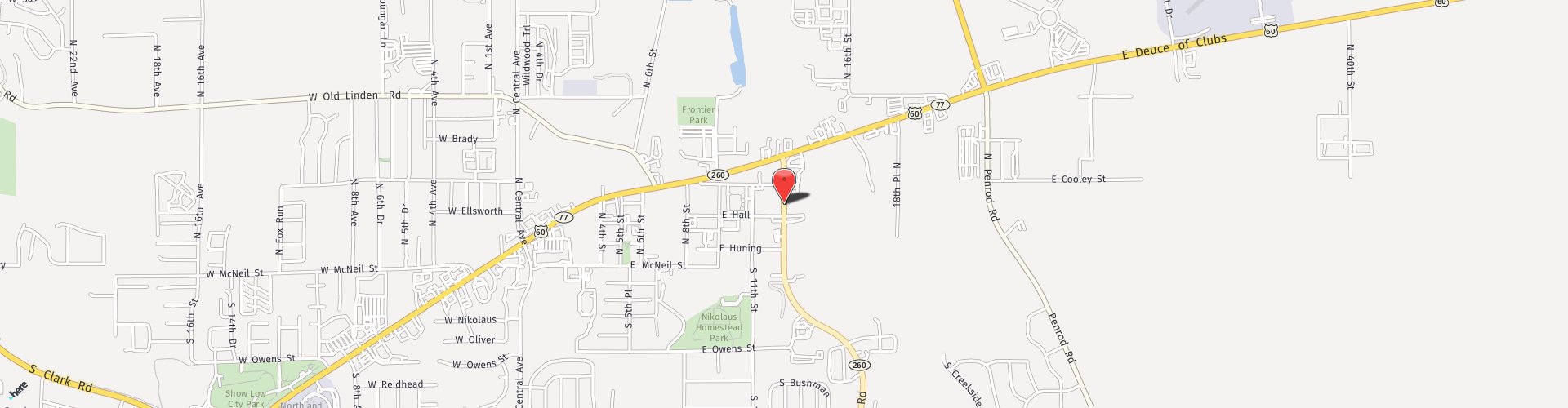 Location Map: 260 N White Mountain Rd Show Low, AZ 85901